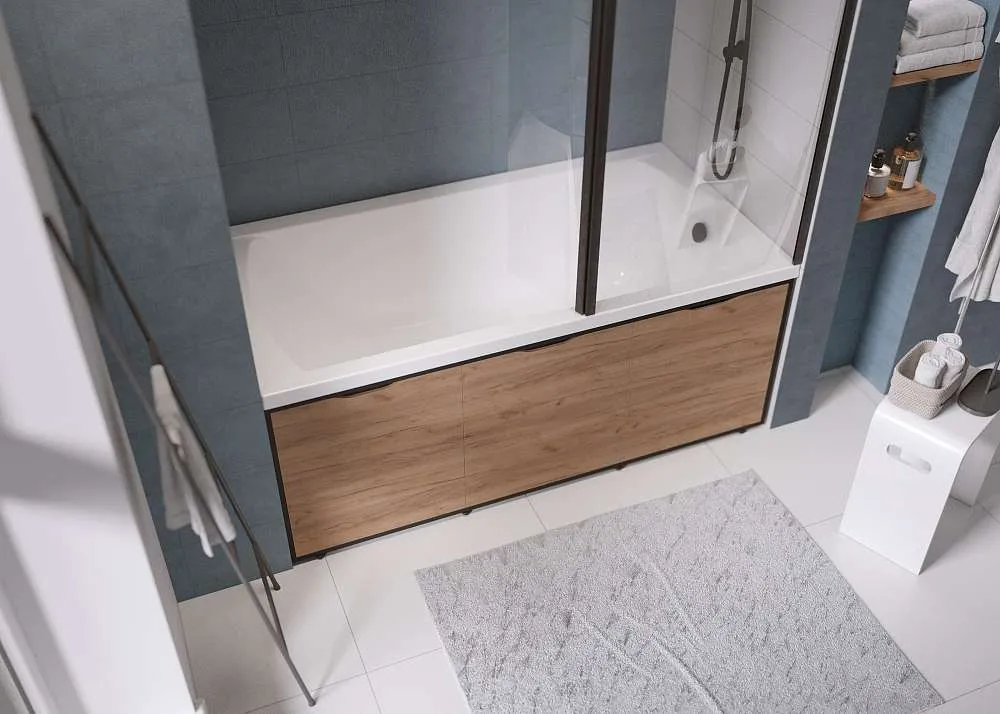 Экран для ванны ГРАНЖ ЛОФТ/GRUNGE LOFT 1700 Дуб Крафт золотой