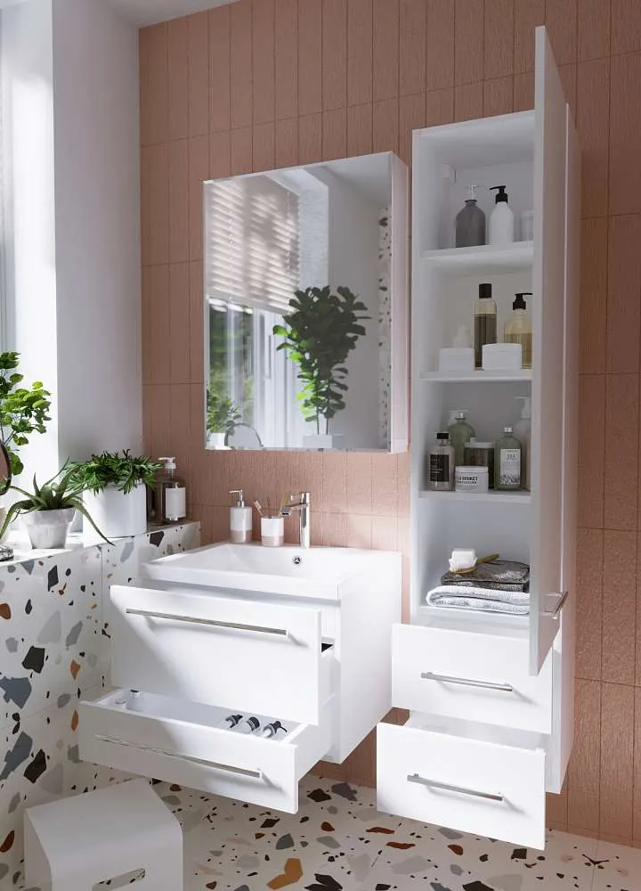 Пенал Соната 35П 1д.2в.я. белый глянец R