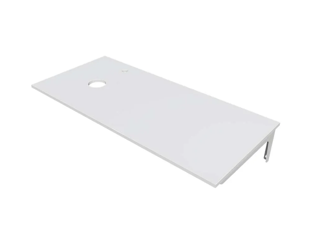 Столешница под стир.машину ВИСТА/Wash 110 L белый глянец