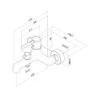 Смеситель IDDIS Эйгер для ванны черный матовый AIGBL00i02WA