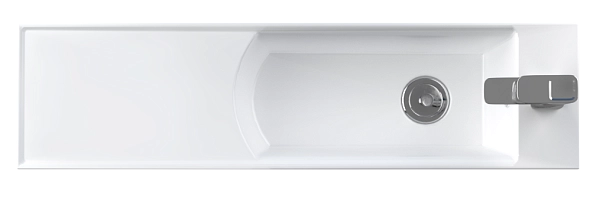 Тумба с раковиной Stretto 80П 2д. Белый глянец