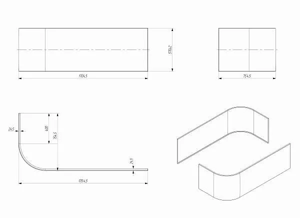 Панель АЛИСА/ALISA 1700 R/L фронт МГ