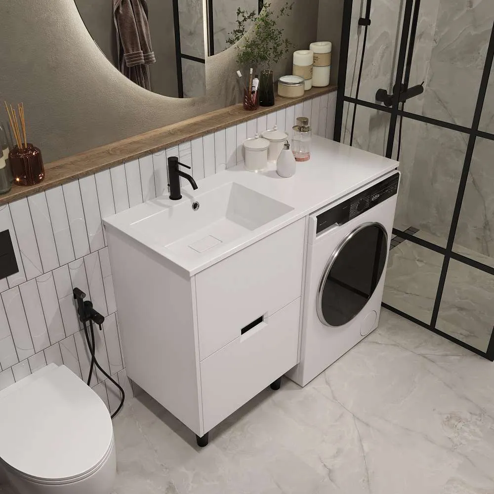 Тумба КЛЭР/Maid 58Н(120) (580х890х475) 2я белый