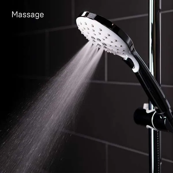 Душевой гарнитур с верхней лейкой IDDIS Ray кнопка белый/хром RAYSW3Fi76