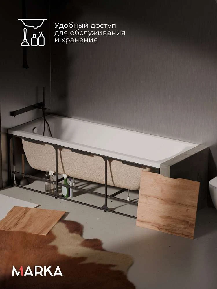 Экран для ванны ГРАНЖ ЛОФТ/GRUNGE LOFT 1600 Дуб Крафт золотой
