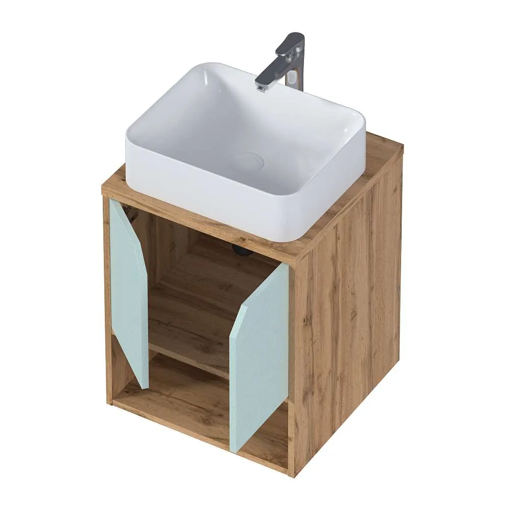 Тумба ДЕЛЬТА/Delta 50П 2Д Мята софт