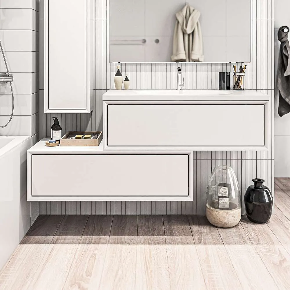 Тумба Milacco 100П 1в.я. Pure White (низ)