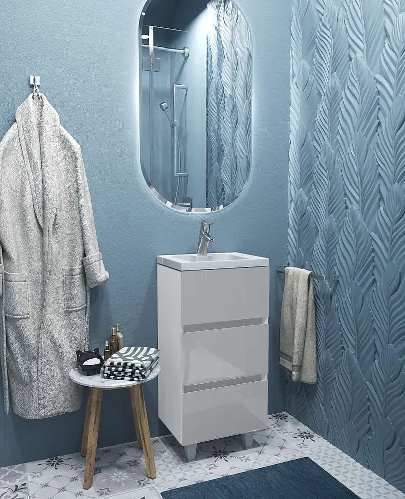 Тумба с раковиной МОДУЛЬ М/Bumble 40Н 2я