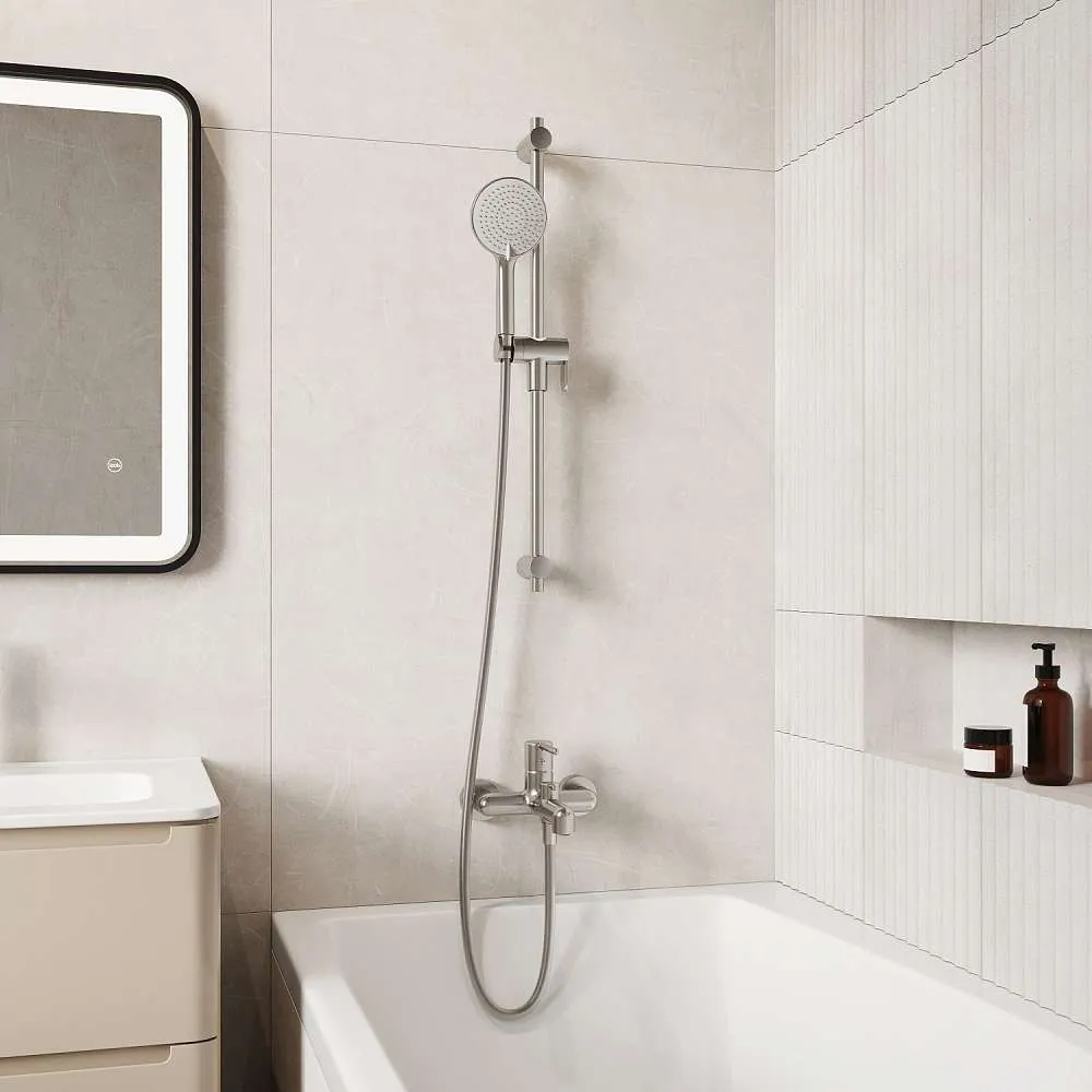 Cмеситель для ванны IDDIS Aiger, хром матовый, AIGBC00i02WA