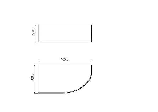 Панель FLAT "DIANA" 170*90 R/L