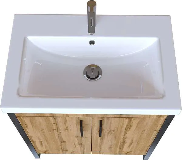 Тумба под раковину Grunge Loft 70Н 2д Дуб Вотан