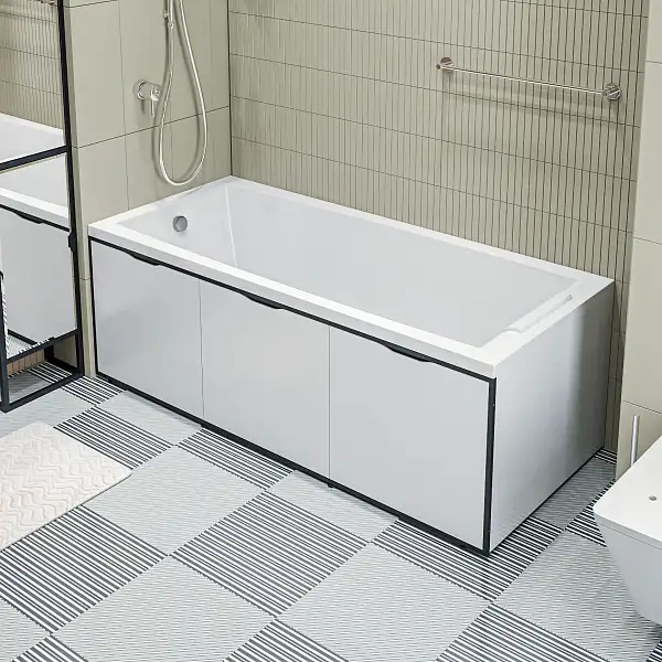 Экран для ванны ГРАНЖ ЛОФТ/GRUNGE LOFT 1500 белый