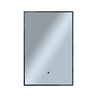 Зеркало Shape Strict (400х600х30) прямоугольник черный К01 LED датчик