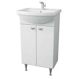 Тумба под раковину Story 45Н 2д. Белый глянец