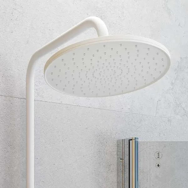 Душевая система Iddis Shelfy с изливом белый матовый SHEWTBTi06