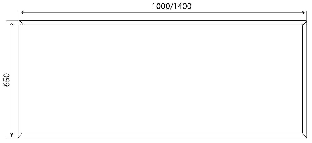 Зеркало Glace 140*65