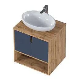 Тумба Uta 60П 2Д Шарли синий