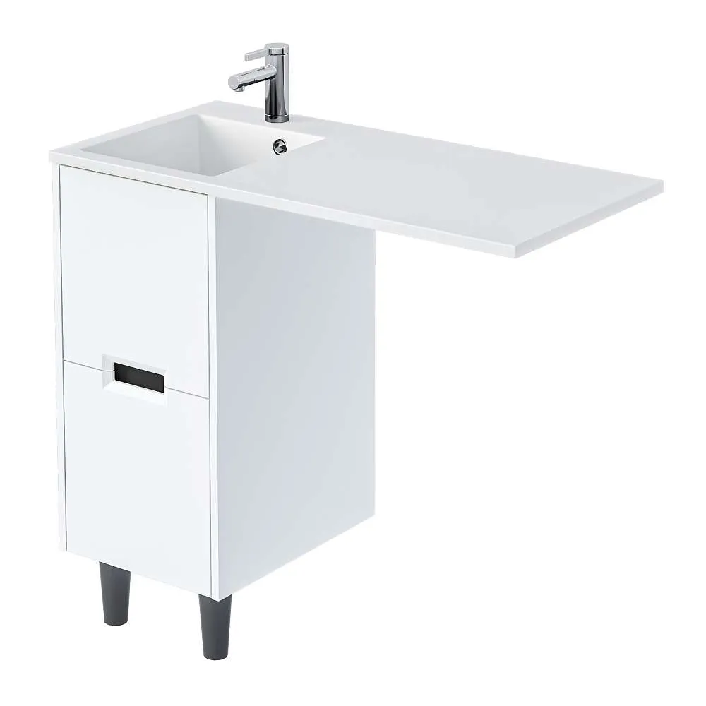 Тумба КЛЭР/Maid 38Н(100) (380х890х475) 2я белый