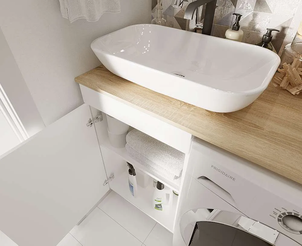 Столешница под стир.машину ВИСТА/Wash 110 L дуб сонома