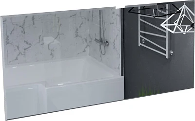 Зеркало ГЛЭЙС/Glace 140*65