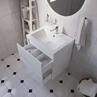 Тумба под раковину ВЕЛЛИ/Veil 50П (490х560х400) 2я белая аляска