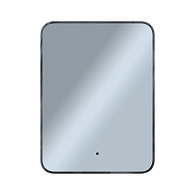 Зеркало Shape Soft (600х800х30) прямоугольник черный К01 LED датчик
