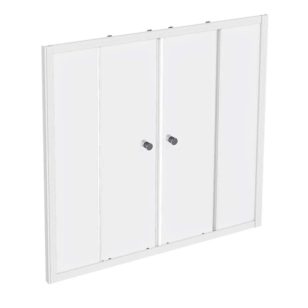 Шторка для ванны 150х140 МW (белый)