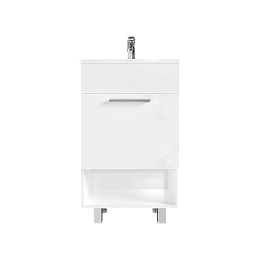 Тумба с раковиной ЮЛИЯ/July 50Н 1д. белый глянец