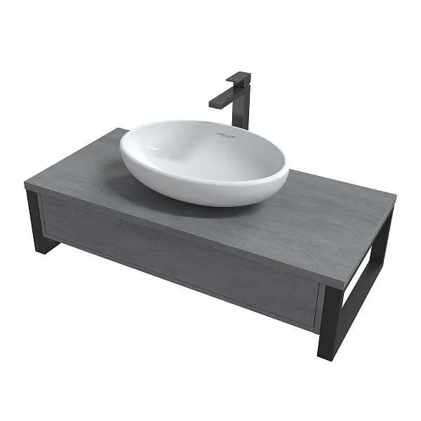 Тумба GRUNGE LOFT 100П 1в.я Бетон лофт