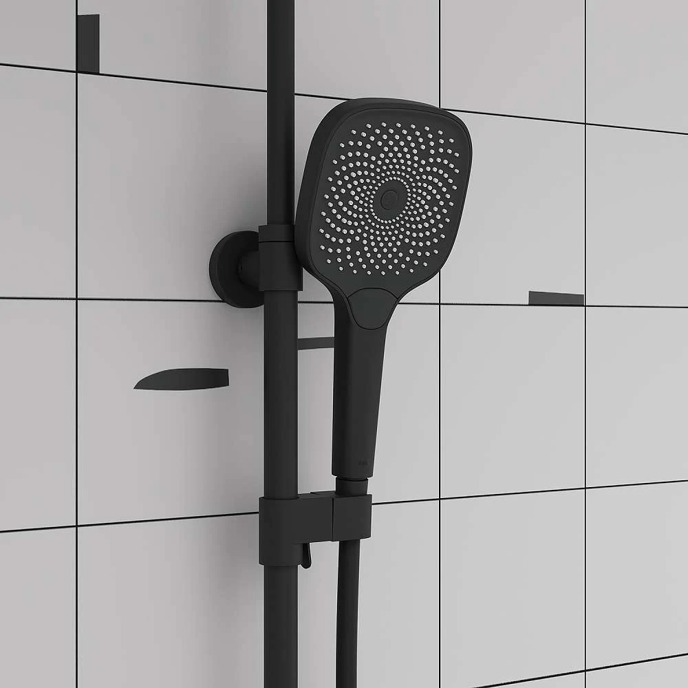 Душевая система IDDIS SpaHome с тропическим душем, черный матовый, SPHBLTKi06