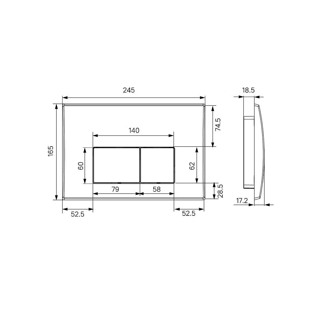 Комплект 3в1 IDDIS Basic подвесной унитаз, инсталляция и клавиша смыва белая BASB030i73