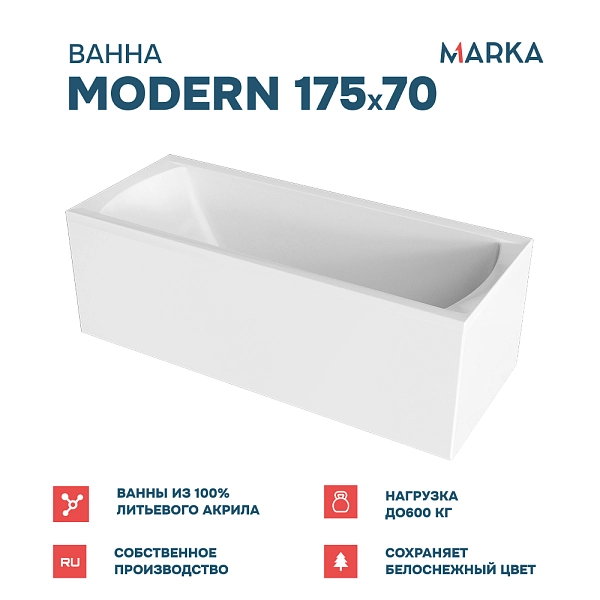 Ванна "MODERN" 175*70 Комплект Премиум