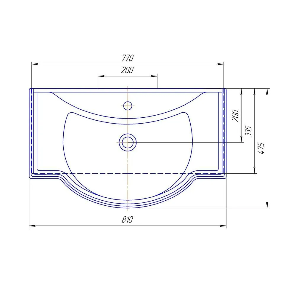 Раковина Классик 80 Кировит