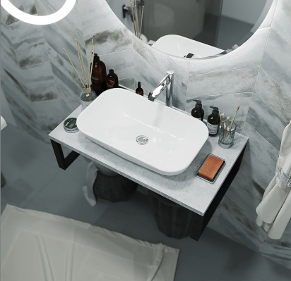 Столешница GRUNGE LOFT 70 Бетон светлый