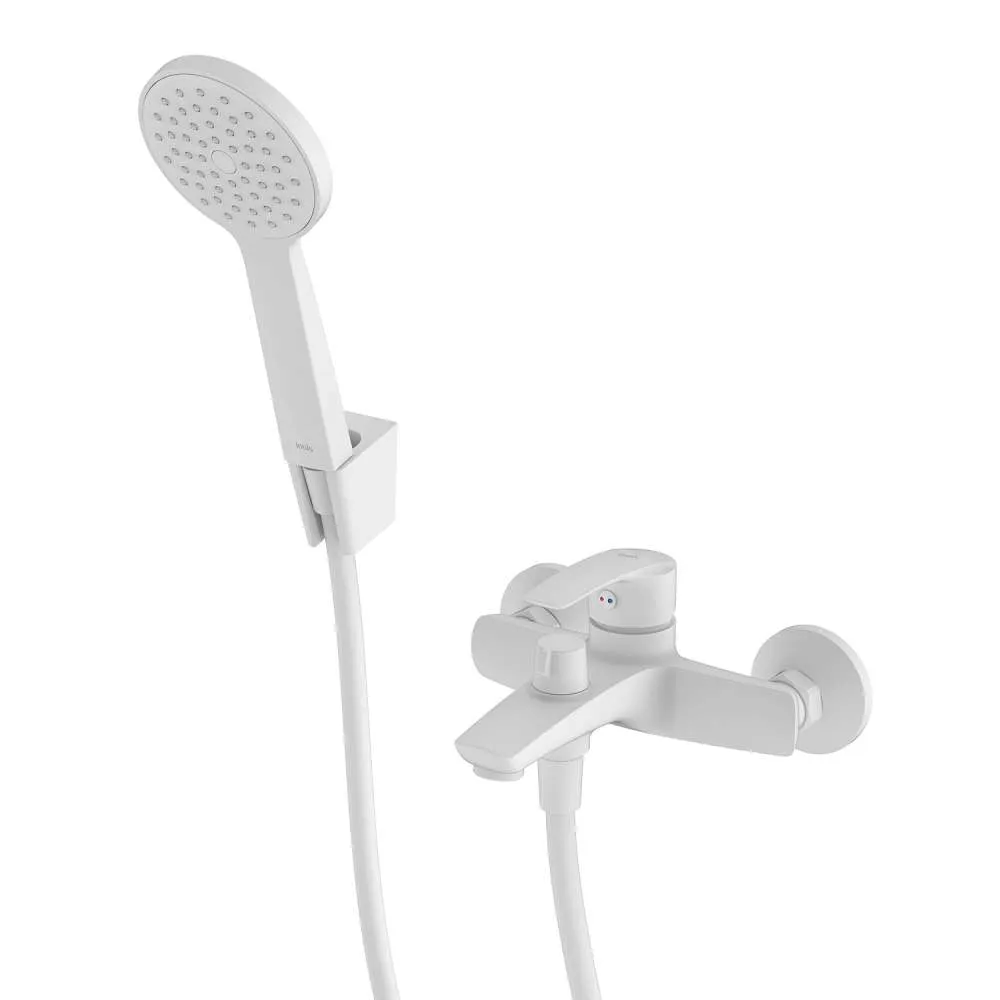 Смеситель для ванны IDDIS Ray белый RAYWT02i02