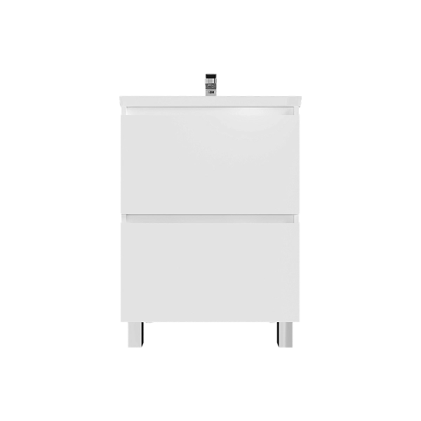 Тумба Aris 70Н 2я. Белый глянец