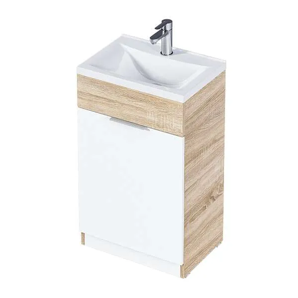 Тумба с раковиной Revo 50Н 1д. Дуб Сонома