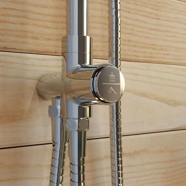 Душевой гарнитур с верхней лейкой IDDIS SpaHome кнопка SPA3F0Ci76