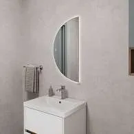 Зеркало PICO (400х800х29) полукруг подсветка/сенсор