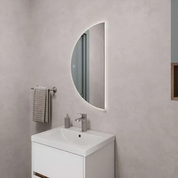 Зеркало PICO (400х800х29) полукруг подсветка/сенсор