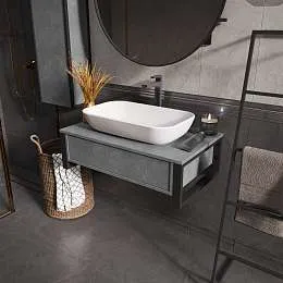 Тумба GRUNGE LOFT 80П 1в.я Бетон лофт