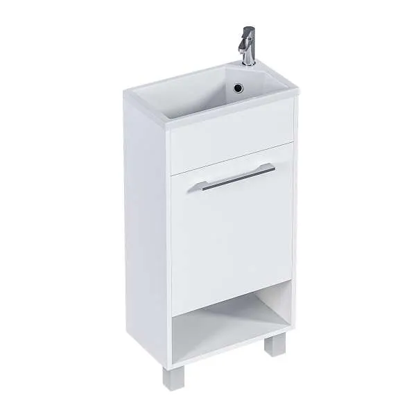 Тумба с раковиной Lira 40Н 1д. Белый глянец L