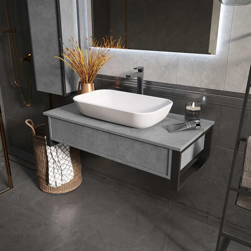 Тумба ГРАНЖ ЛОФТ/GRUNGE LOFT 100П 1в.я бетон лофт