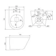 Комплект унитаз с инсталляцией IDDIS BASC010i73