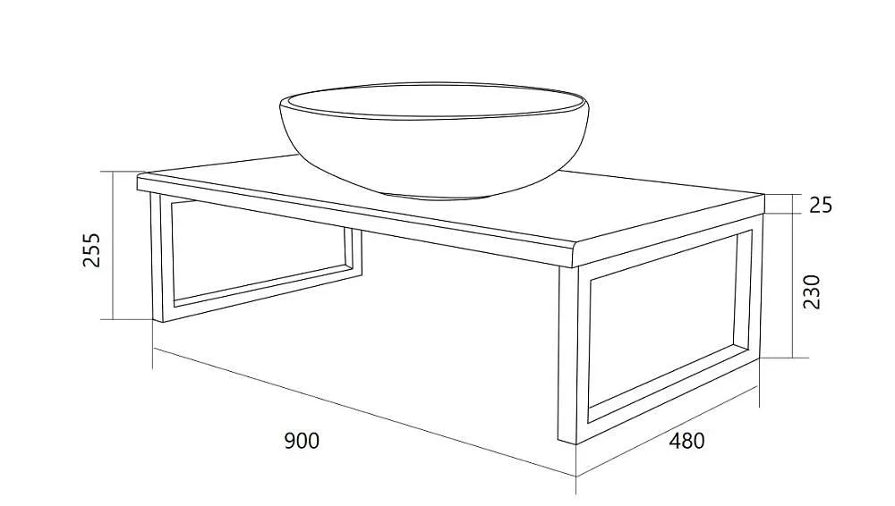 Столешница ГРАНЖ ЛОФТ/GRUNGE LOFT 90 дуб намибия