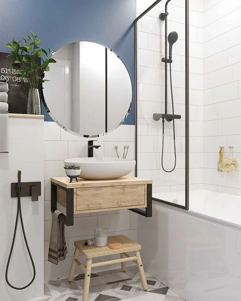 Тумба со столешницей ГРАНЖ ЛОФТ/GRUNGE LOFT 60П 1в.я дуб вотан