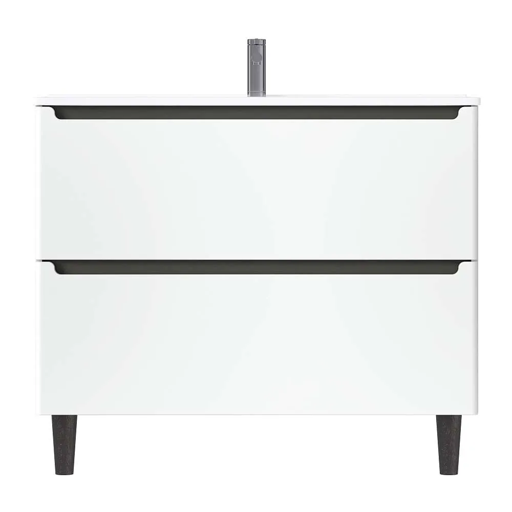 Тумба под раковину КОДА/Coda 75Н (750х887х471) 2я перламутр белый