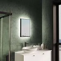 Зеркало Shape Strict (400х600х30) прямоугольник черный К01 LED датчик