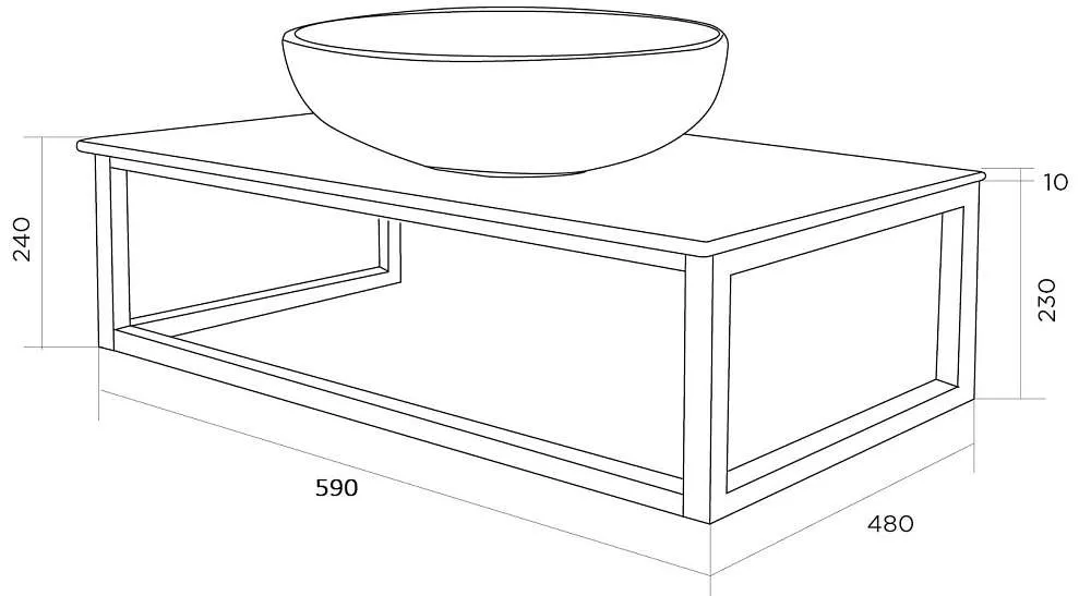 Столешница из керамогранита ЛОФТ/LOFT 60, светло-серый МА01 Nat