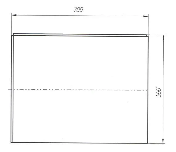 Панель ФЛЭТ/FLAT 700 R бок